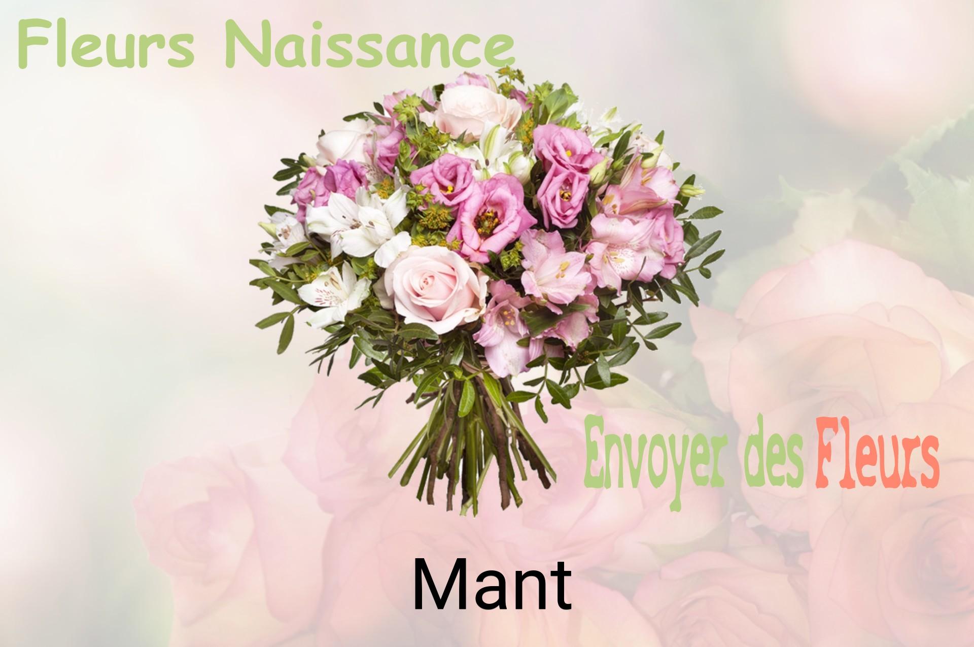 Bouquet de fleurs de naissance livré à Mant